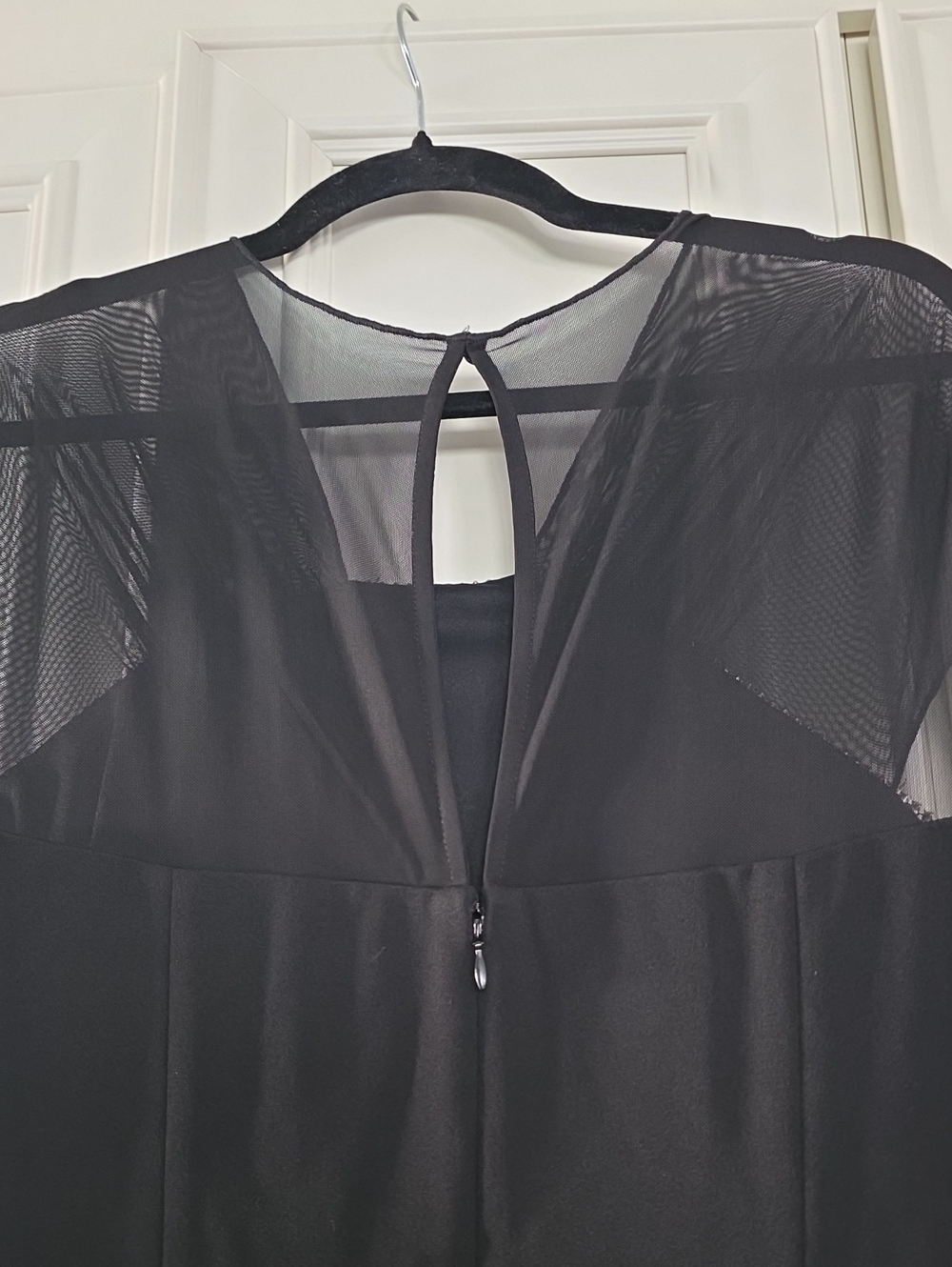 NWT MAGGY LONDON | $178 Therese Sheer Rhinestone Neck Cocktail Dress - Picture 9 of 9